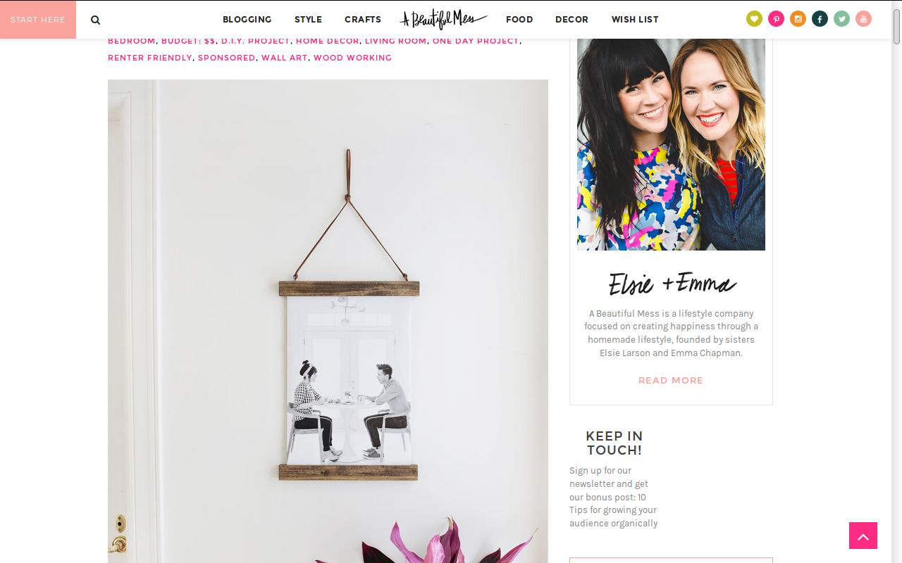 DIY Wall Poster Hangers